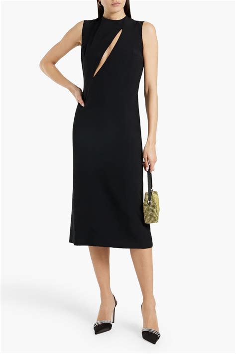 versace cutout crepe dress|versace dresses for women.